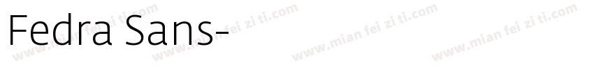 Fedra Sans字体转换